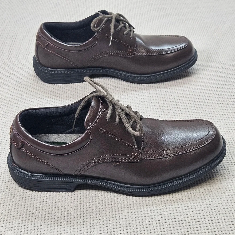 Nunn Bush Kore Mens Brown Leather Bicycle Toe Oxford Shoes 84355-200 Size 8.5‎ M